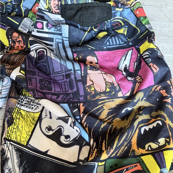 Star Wars Swim Trunks Size 2X Comic Strip All Over Print - Picture 7 of 16
